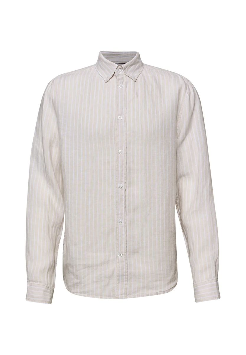 Gestreiftes Leinenhemd Regular Fit