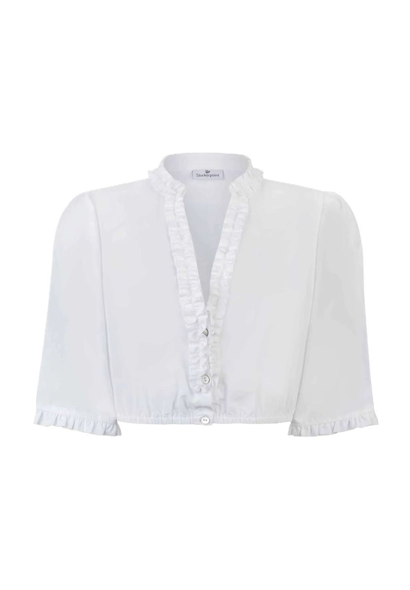 Traditionelle Dirndlbluse mit Rüschen