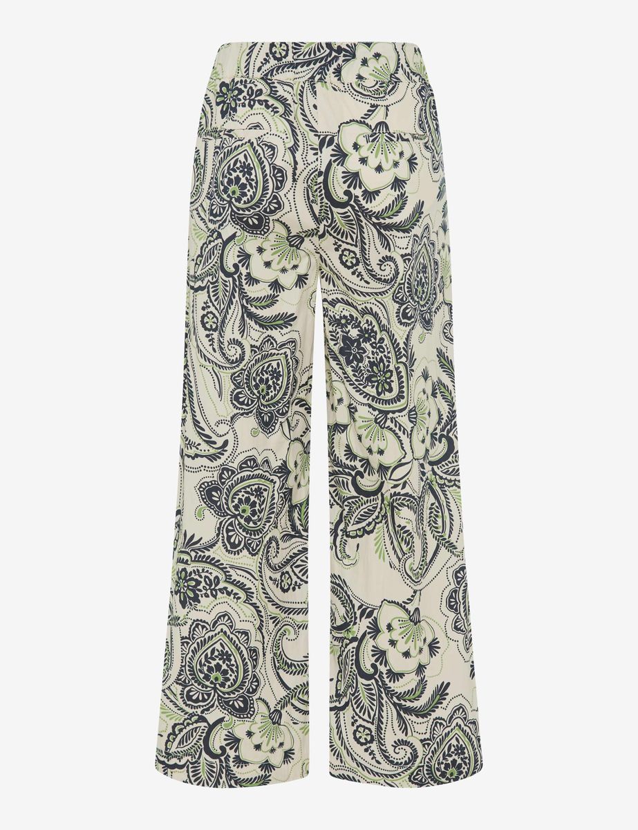 Weite Hose mit Paisley-Print