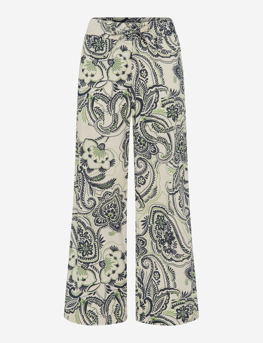 Weite Hose mit Paisley-Print