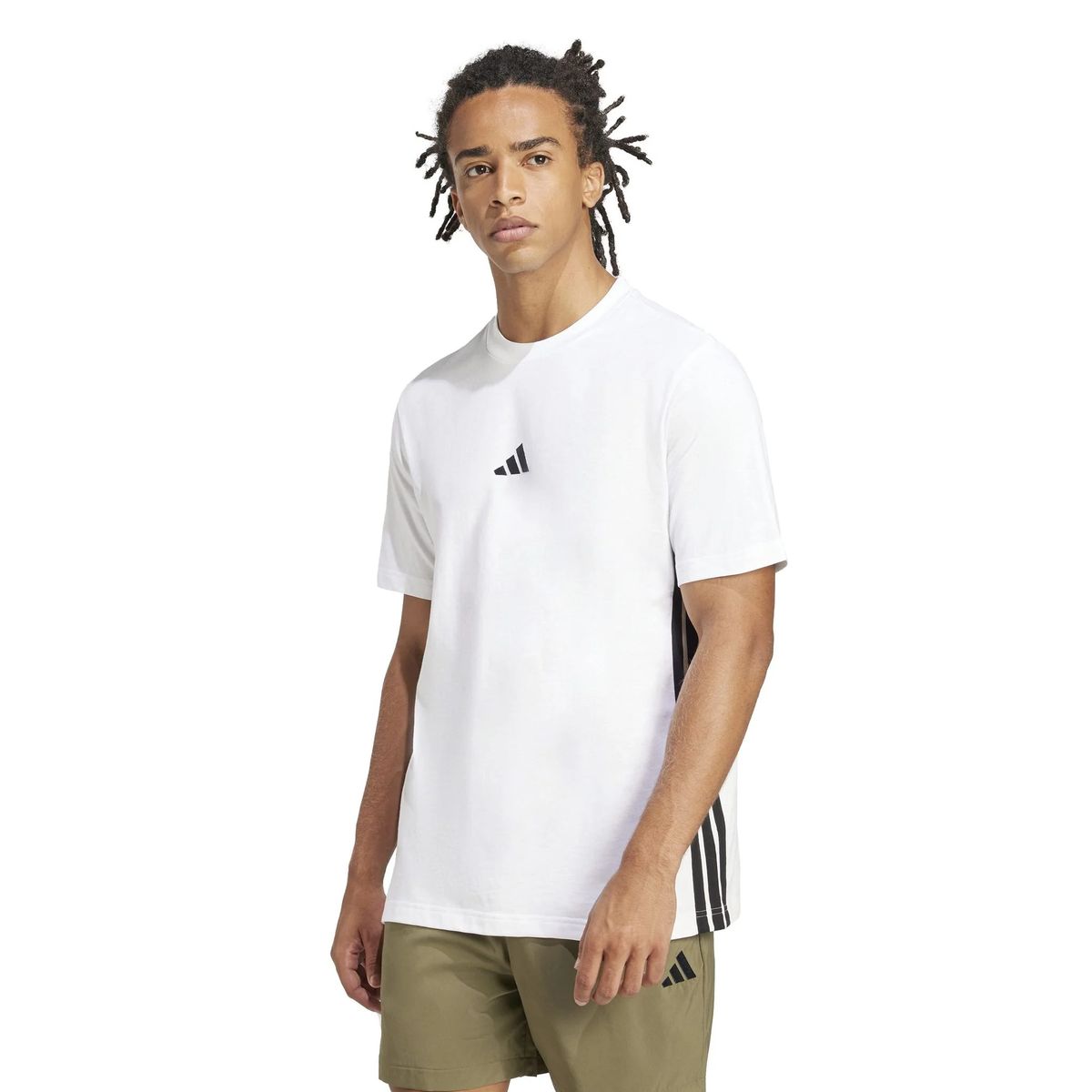 Essentials Baumwoll-T-Shirt mit Streifen