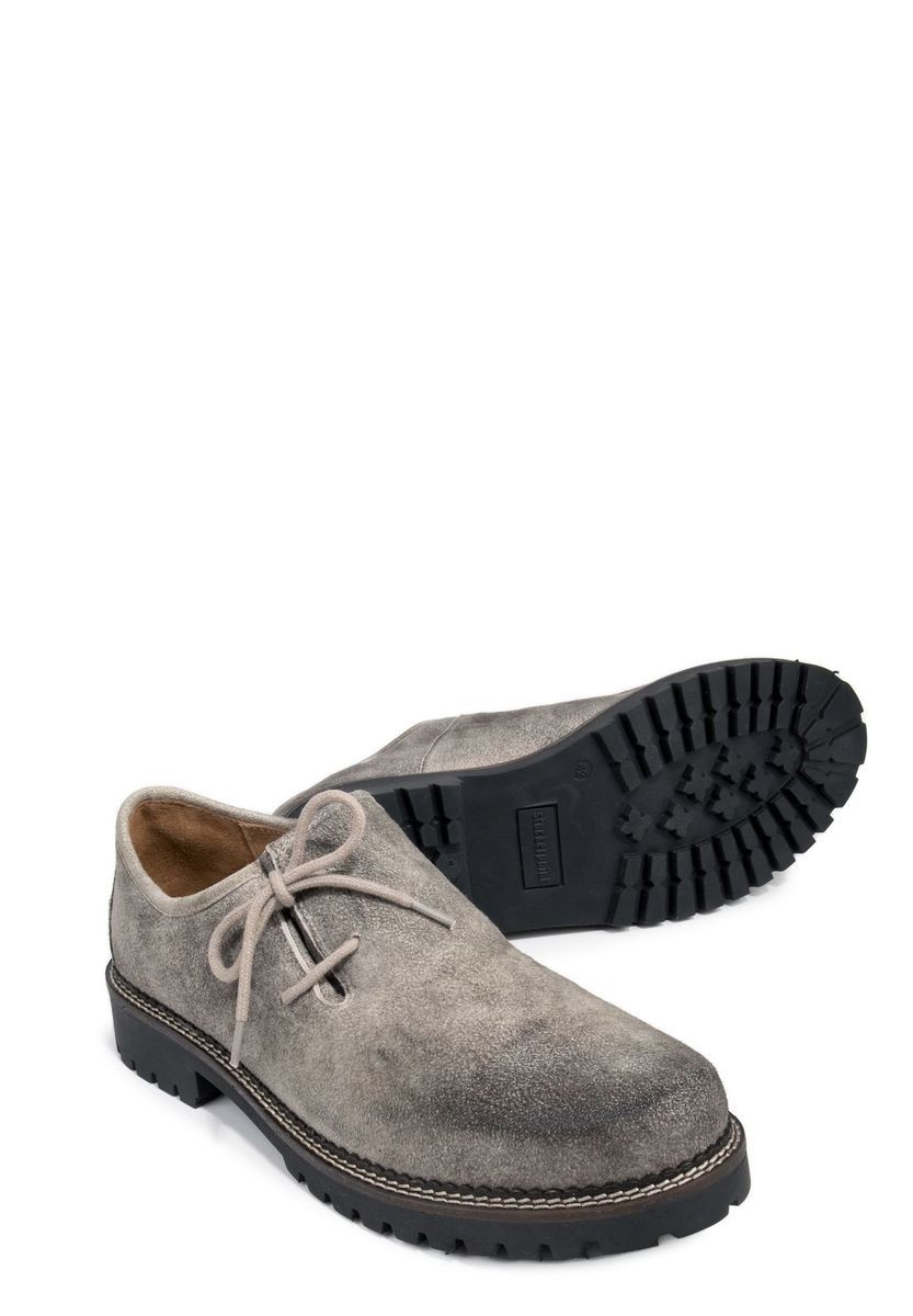 Schnürschuh aus verwaschenem Leder