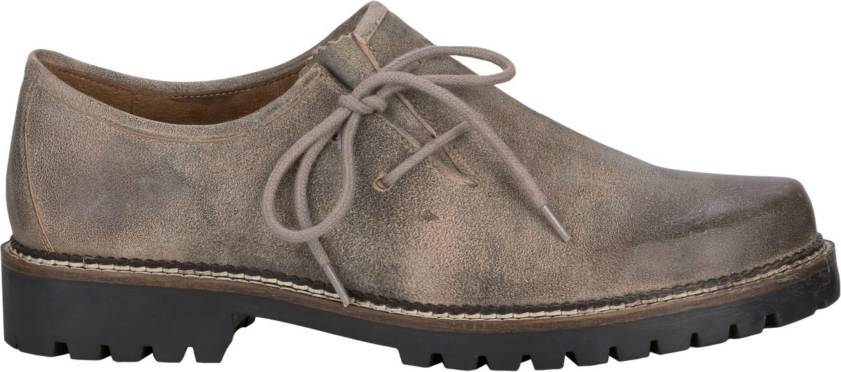 Schnürschuh aus verwaschenem Leder