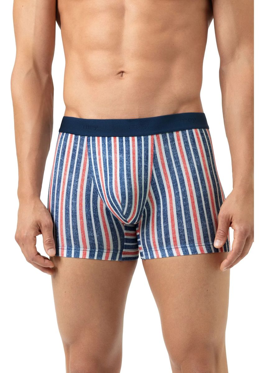 Gestreifte Trunks mit breitem Komfortbund