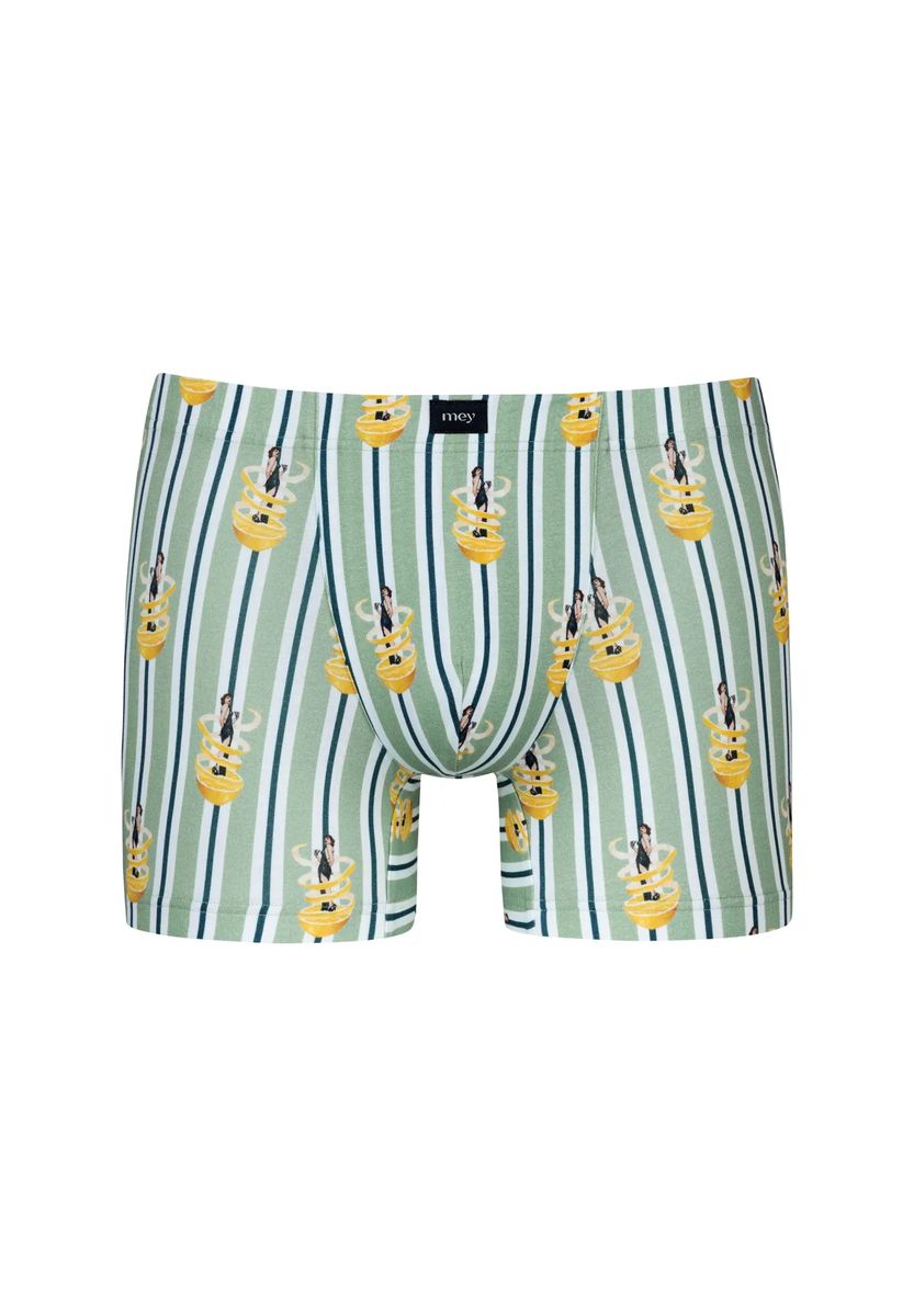 Gestreifte Boxershorts mit Pin-up-Print