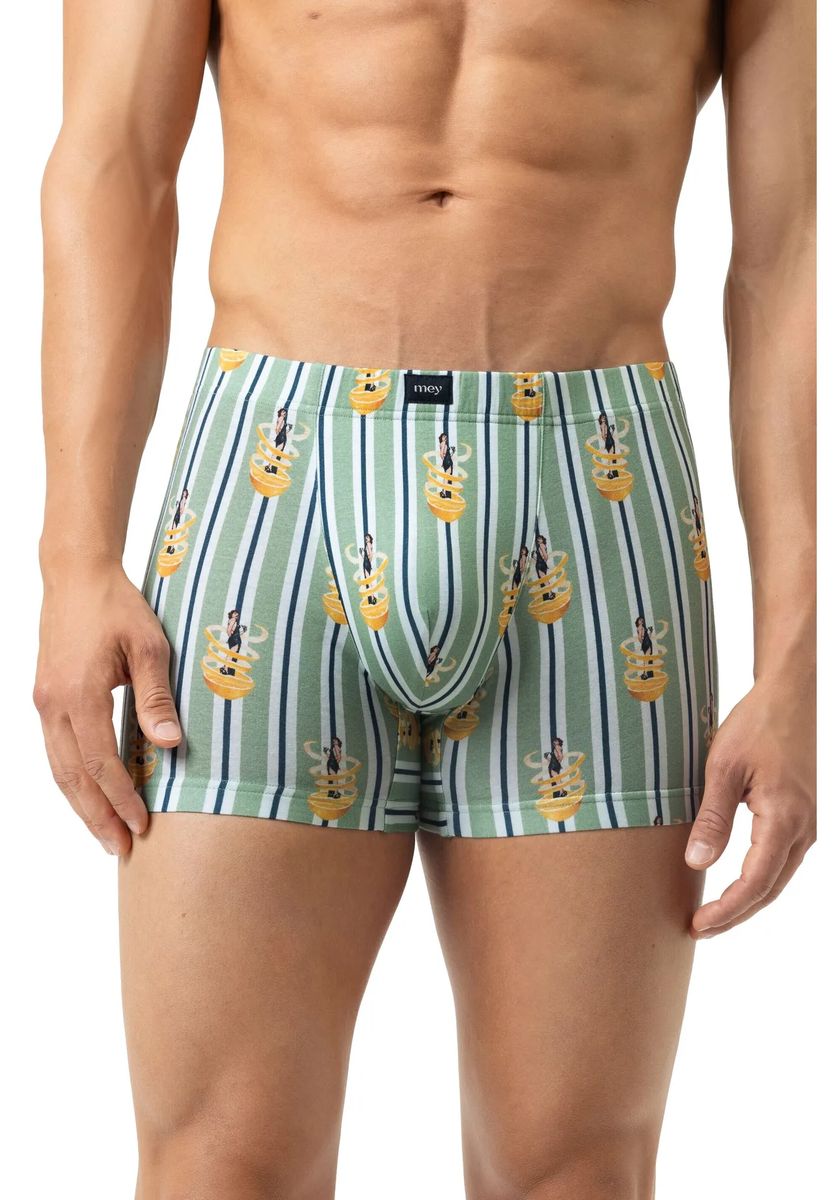 Gestreifte Boxershorts mit Pin-up-Print