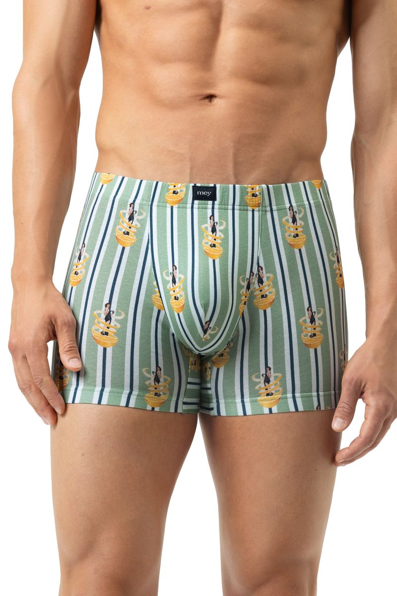 Gestreifte Boxershorts mit Pin-up-Print
