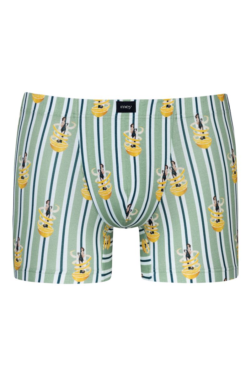 Gestreifte Boxershorts mit Pin-up-Print