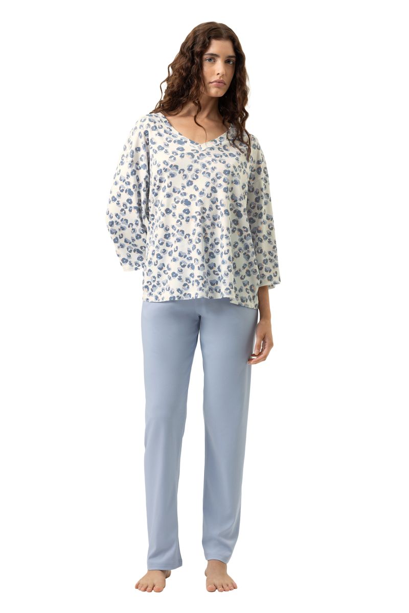 Schlafanzug mit Wild-Violet-Print