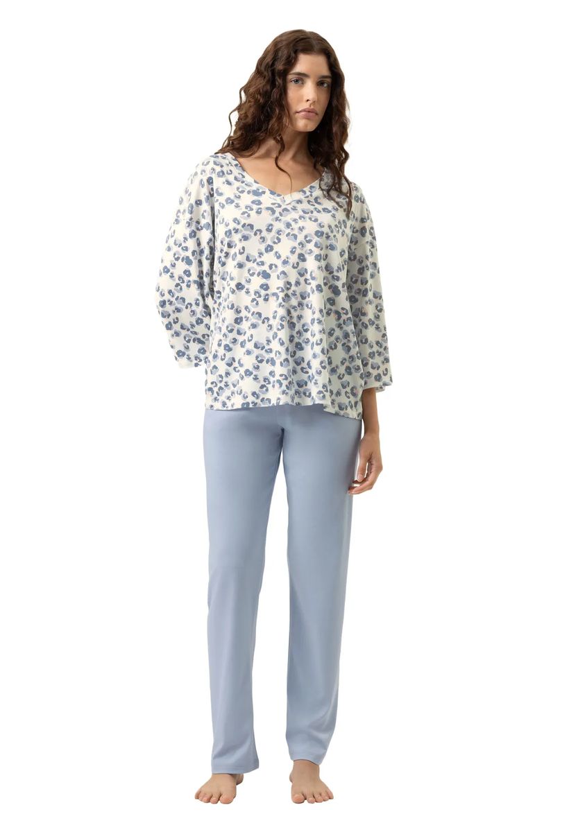 Schlafanzug mit Wild-Violet-Print