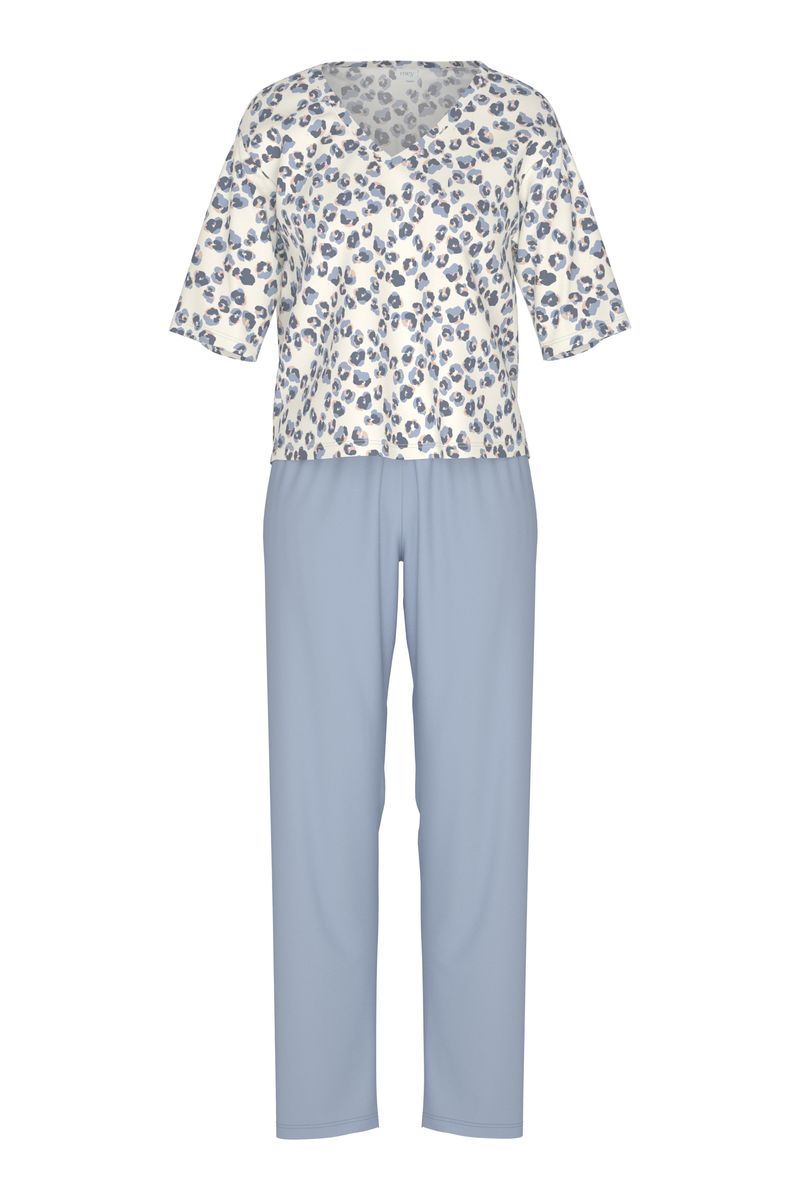 Schlafanzug mit Wild-Violet-Print