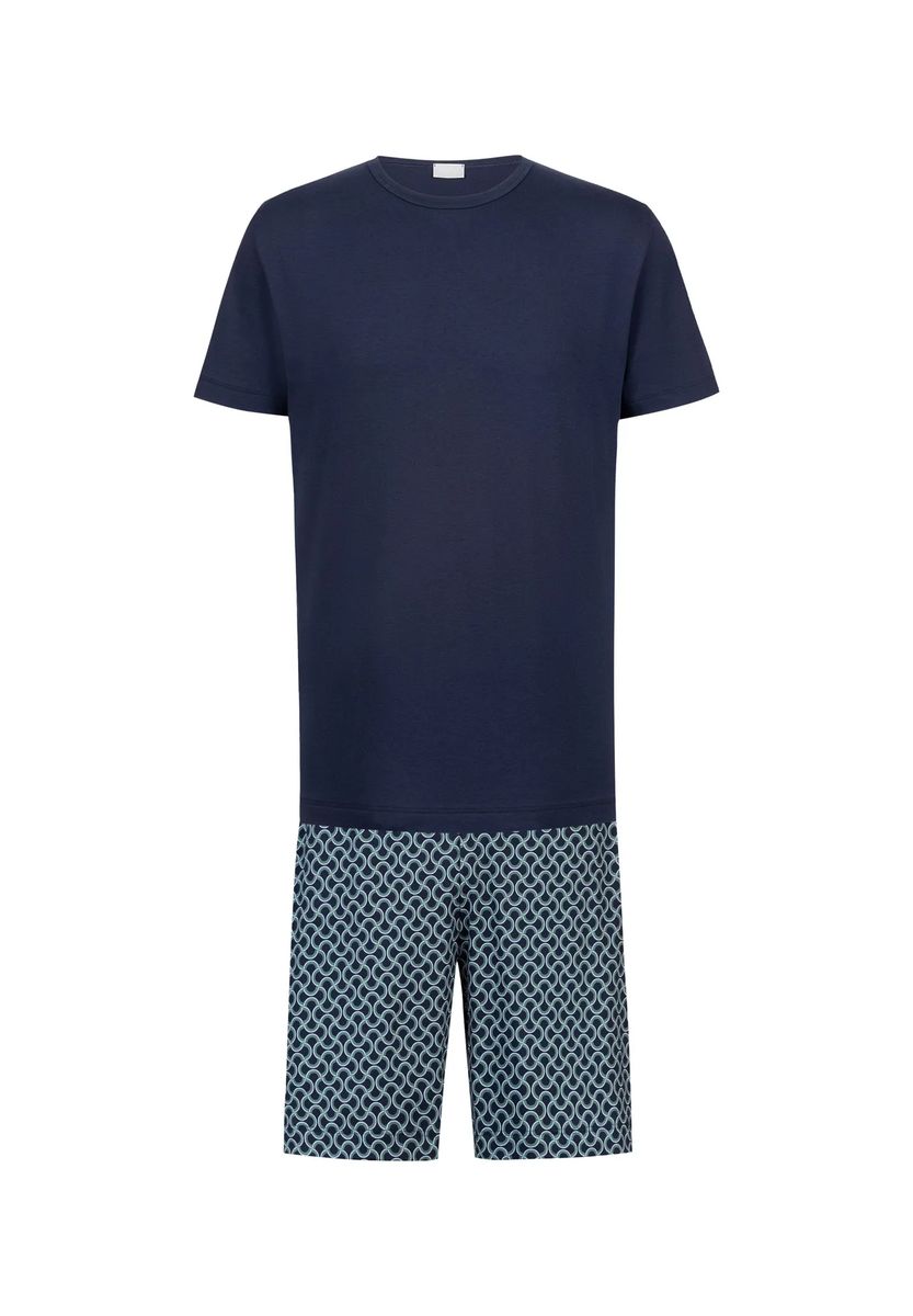 Kurzarm-Pyjama-Set mit Muster
