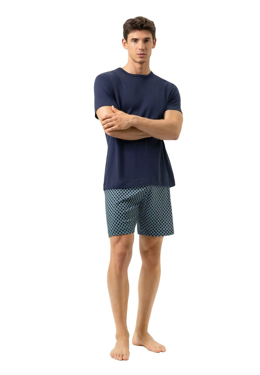 Kurzarm-Pyjama-Set mit Muster