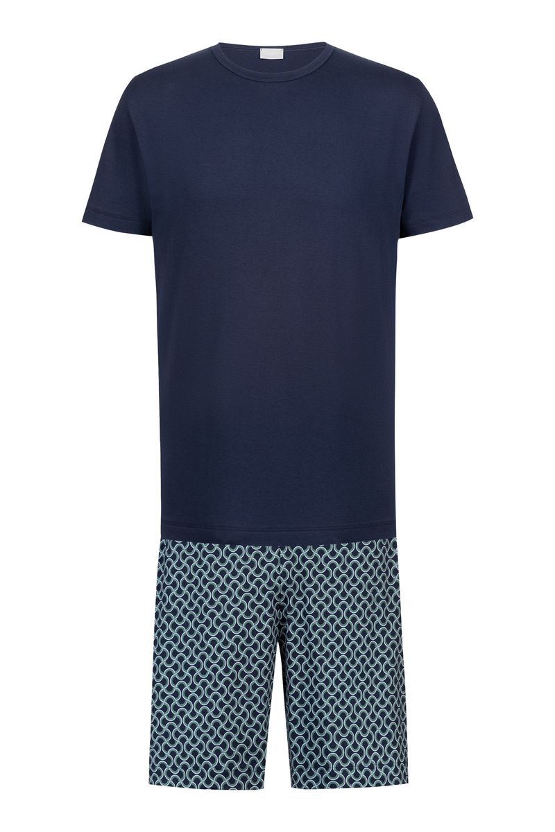 Kurzarm-Pyjama-Set mit Muster