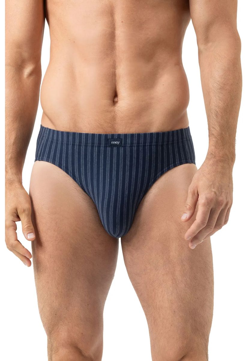Gestreifter Slip aus Baumwollmischung