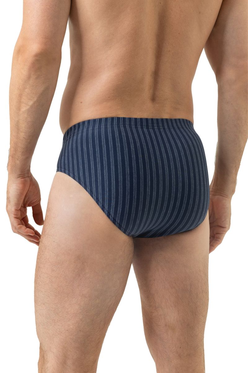 Gestreifter Slip aus Baumwollmischung