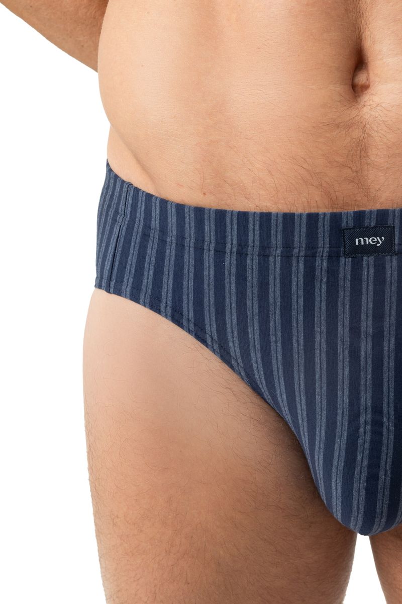 Gestreifter Slip aus Baumwollmischung