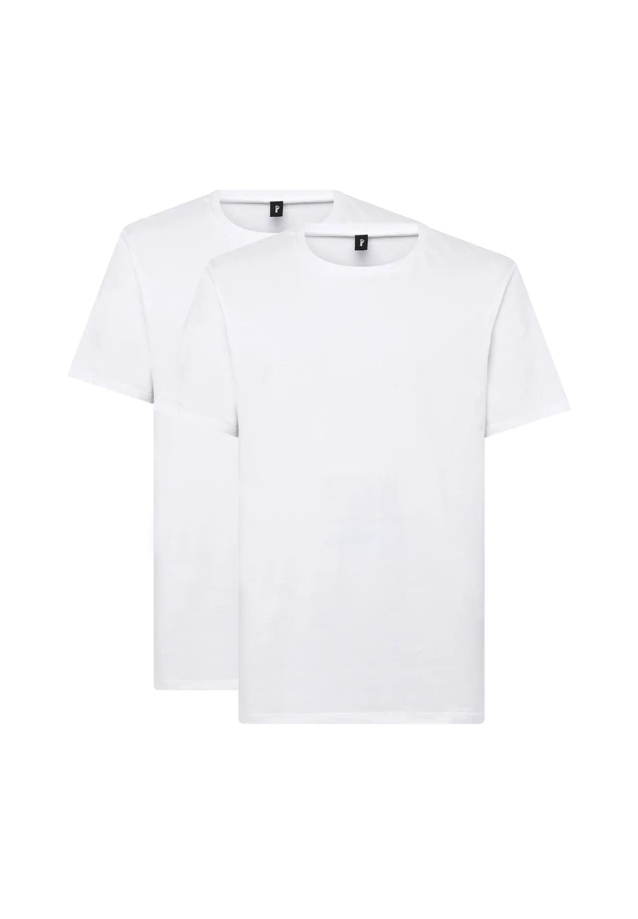 Klassisches Rundhals T-Shirt Doppelpack