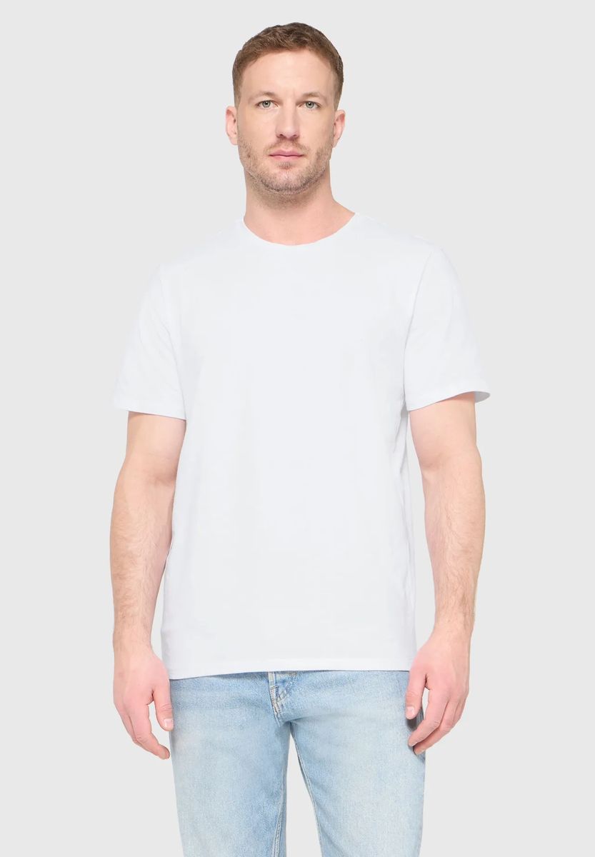 Klassisches Rundhals T-Shirt Doppelpack