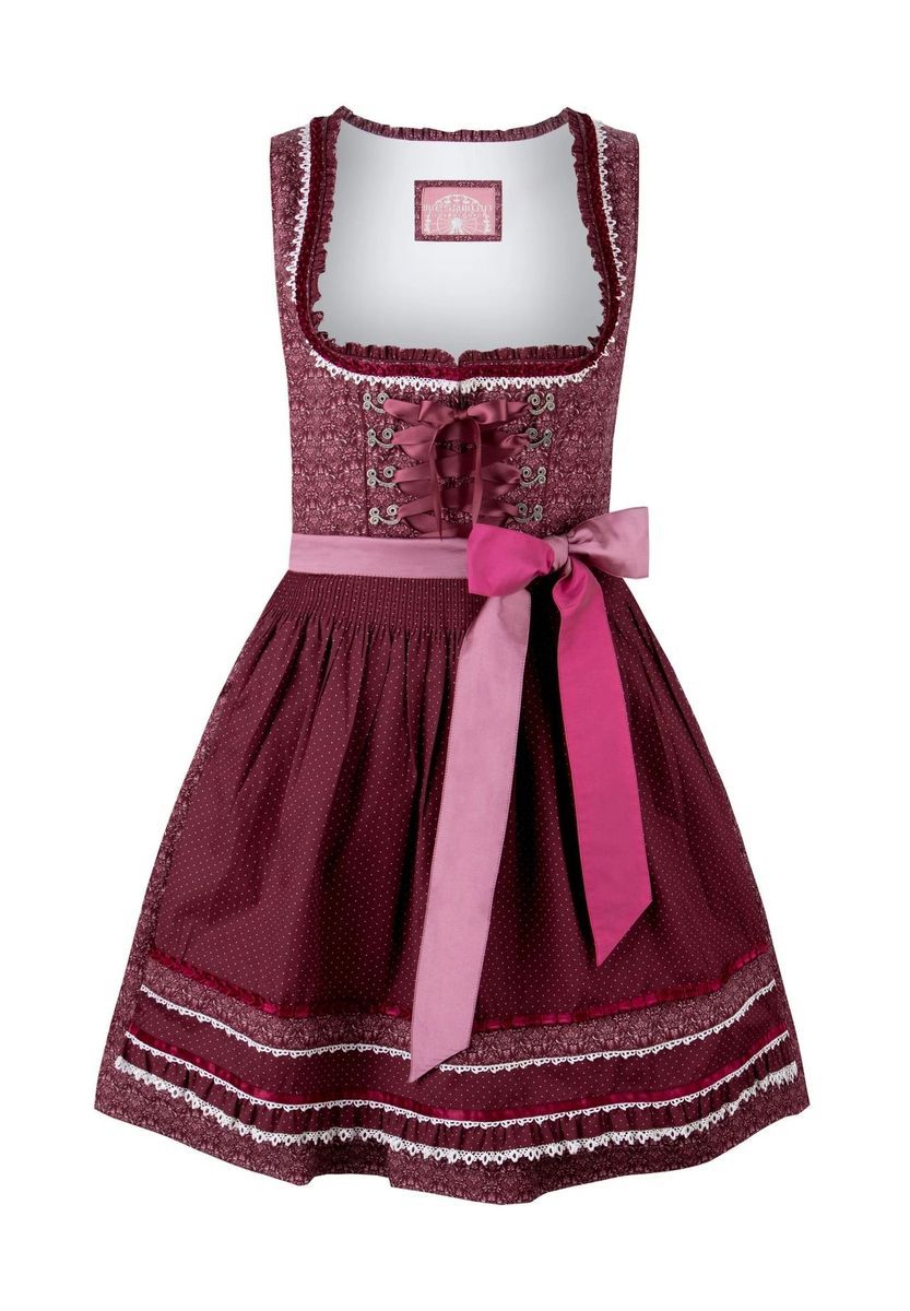 Elegantes Dirndl-Kleid aus floraler Baumwolle