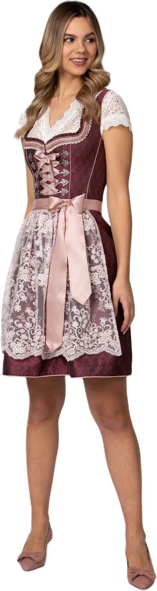 Elegantes Dirndlkleid mit Blumenmuster und Mieder