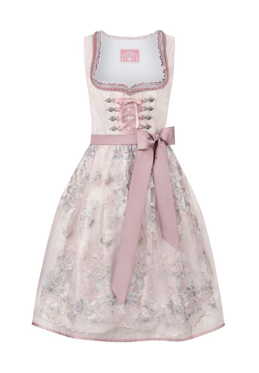 Elegantes Dirndl-Kleid mit Spitze und Schürze