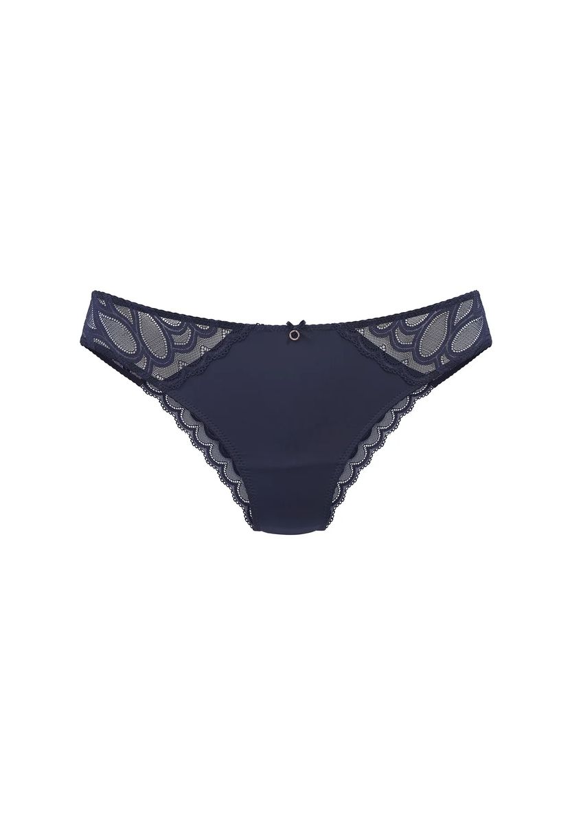 Slip mit Seiteneinsätzen aus floraler Spitze