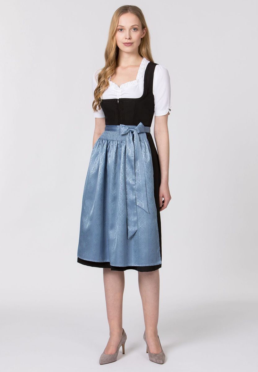 Eleganter Dirndlrock mit floralem Jacquardmuster