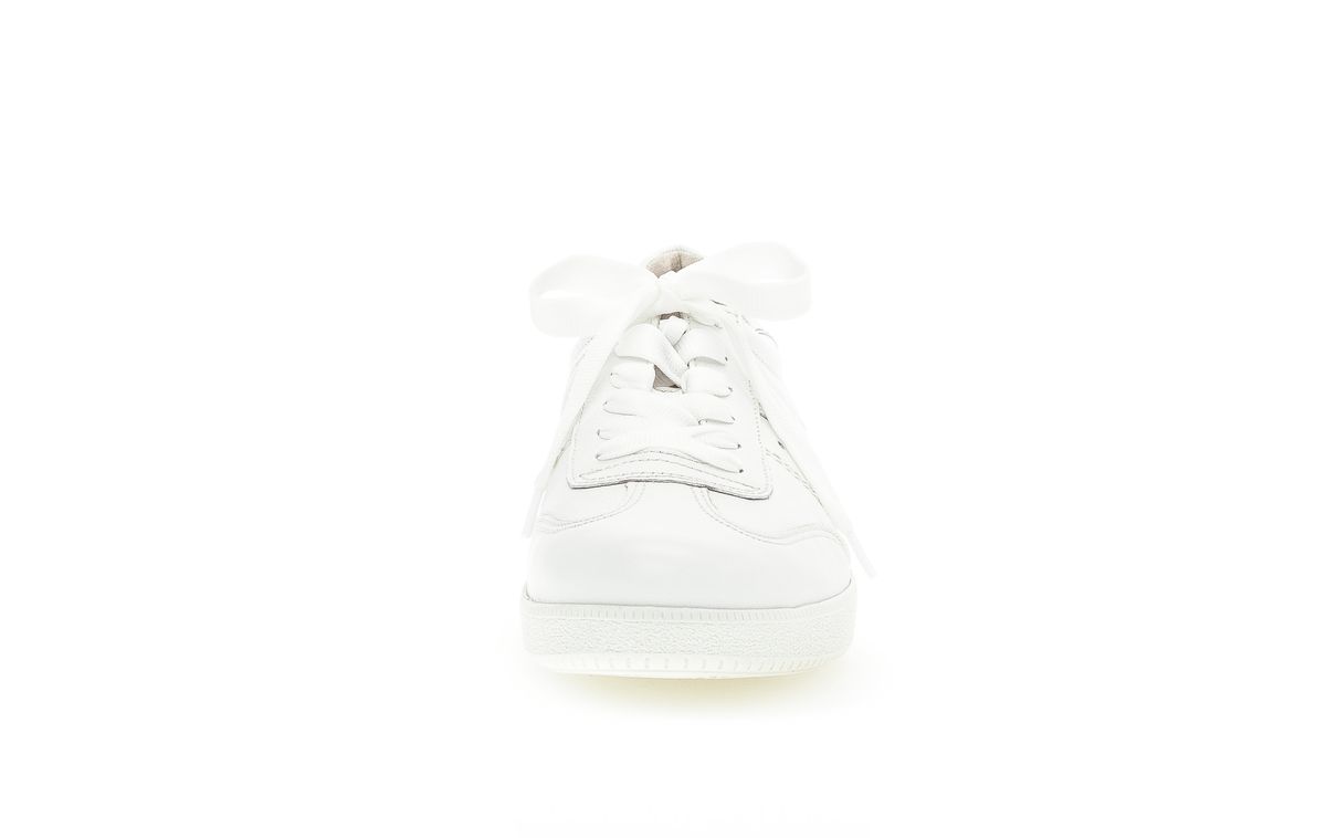 Leder-Sneaker mit Leoparden-Fersendetail