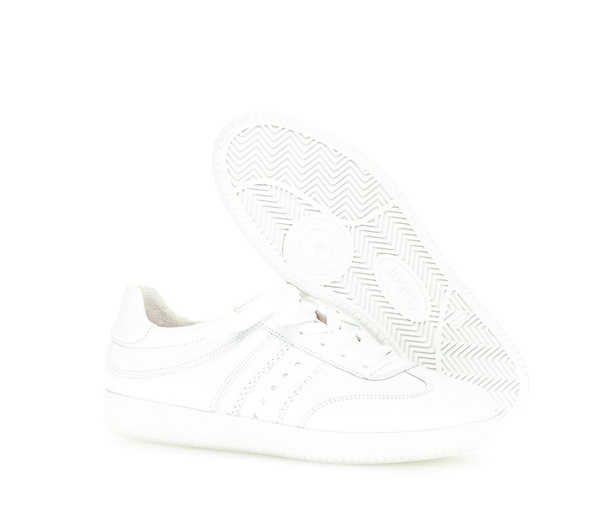Leder-Sneaker mit Leoparden-Fersendetail