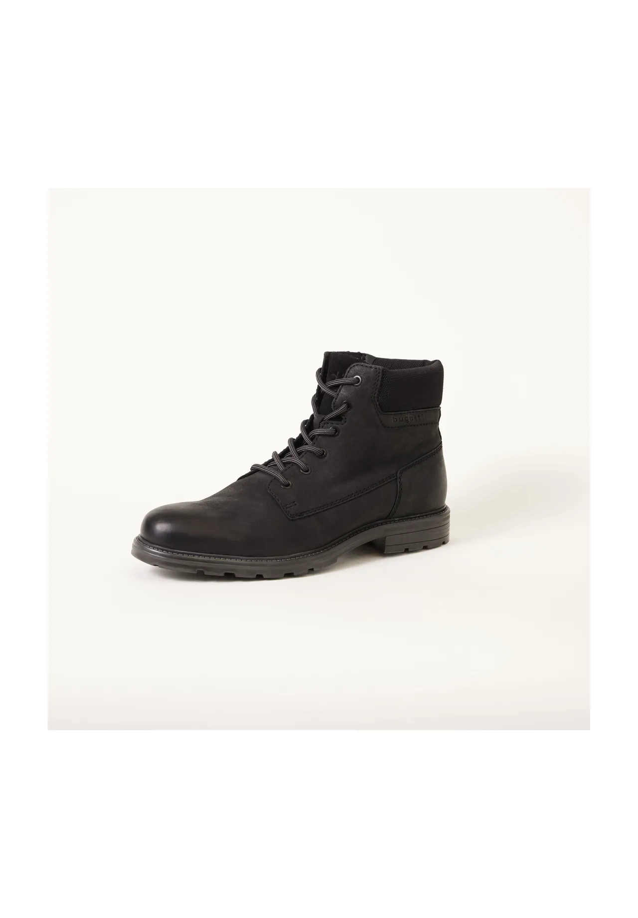 Robuste Leder-Schnürstiefeletten