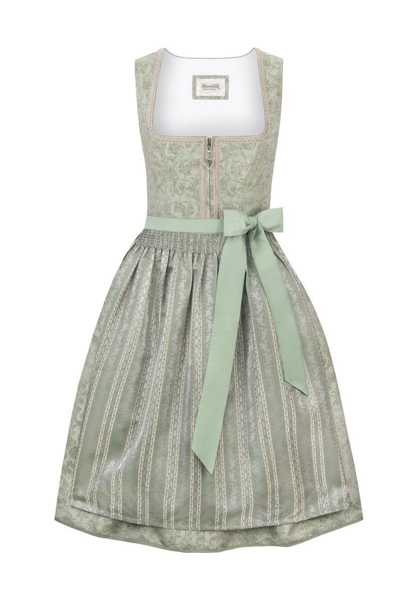 Elegantes Salbeigrünes Dirndlkleid