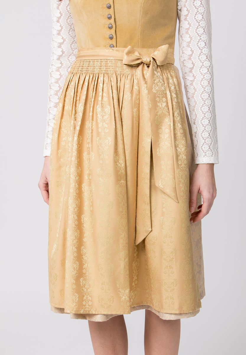 Elegantes Dirndlkleid aus besticktem Jacquard