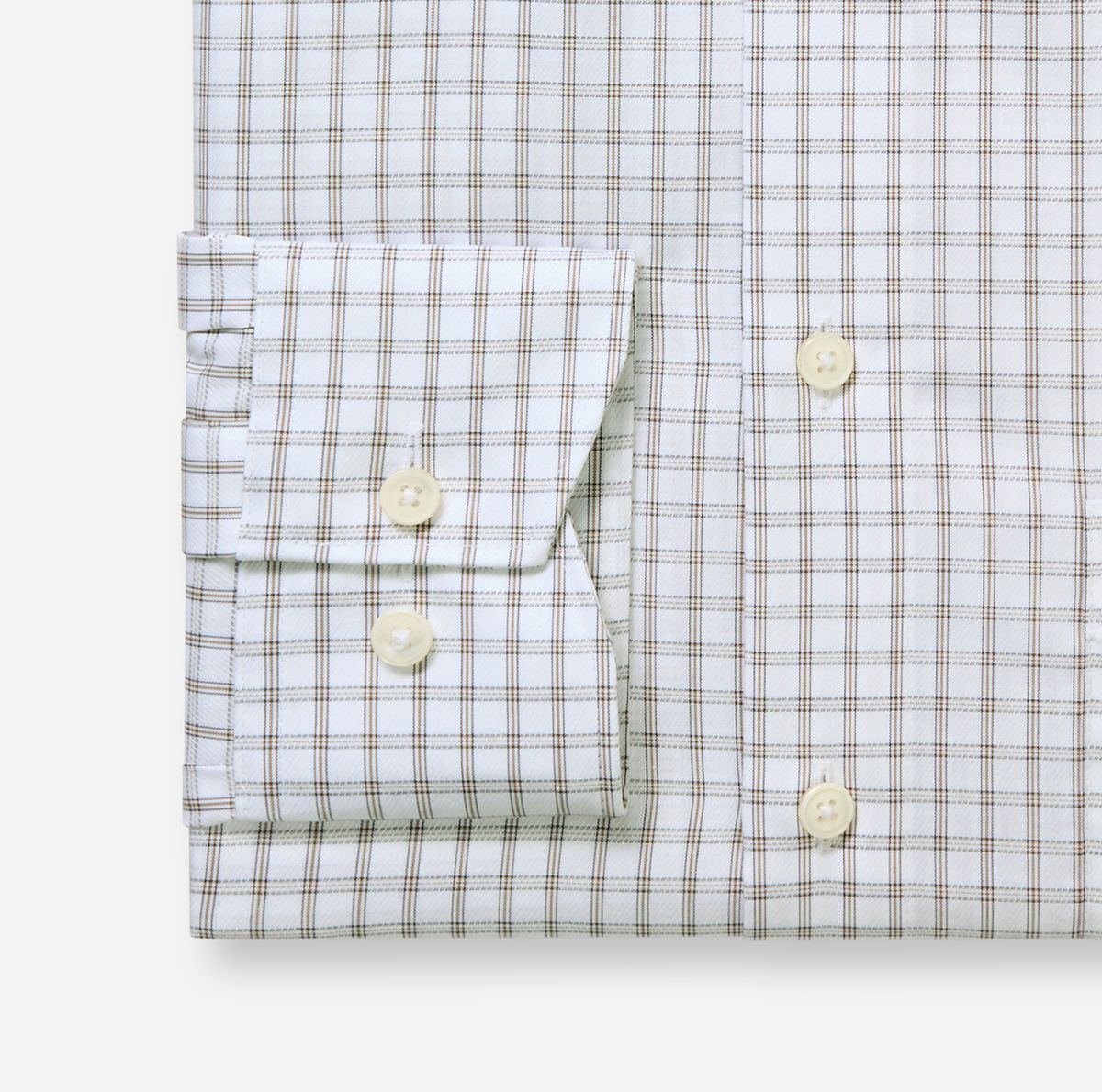 Karo-Businesshemd mit Button-Down-Kragen