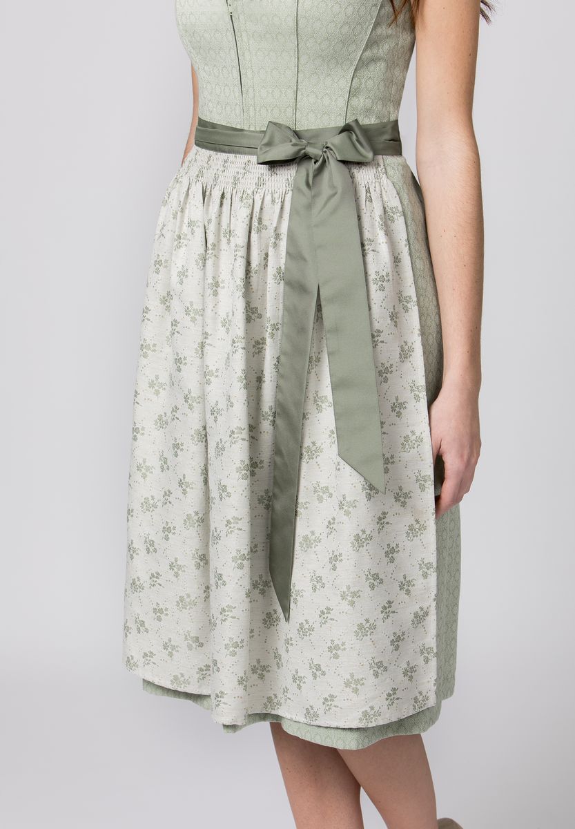 Elegantes Dirndlkleid in Salbeigrün