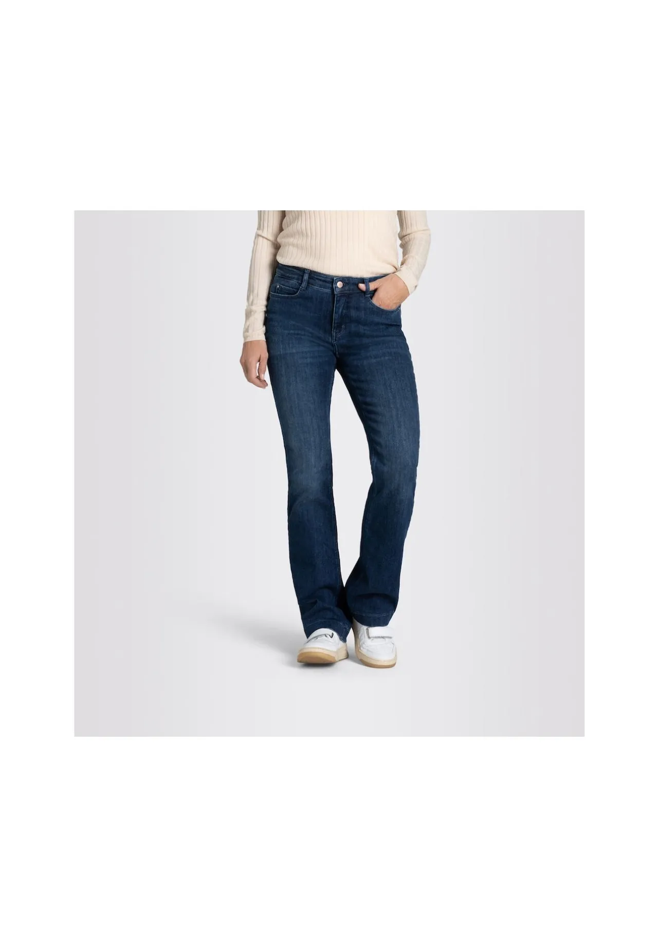 Bootcut-Jeans mit Shaping-Effekt