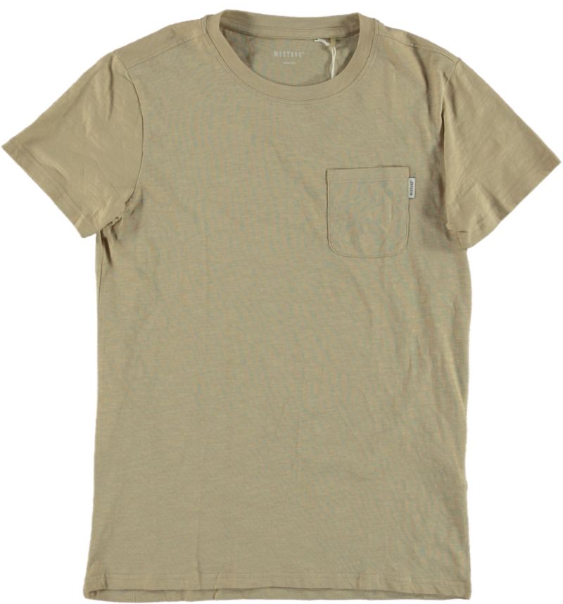 Geradliniges Kurzarmshirt mit Brusttasche