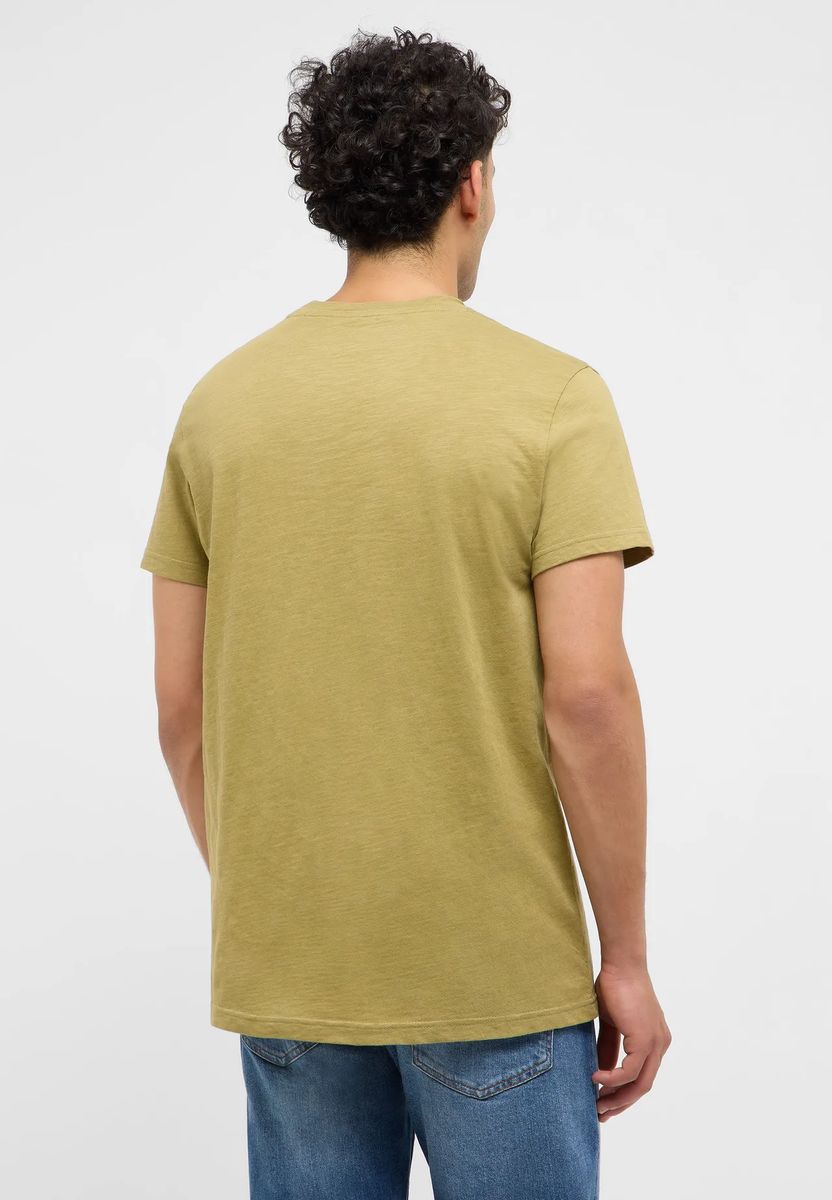Klassisches Rundhalsshirt mit Brusttasche