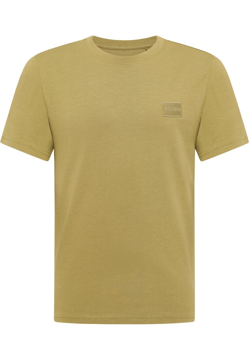 Minimalistisches Baumwoll-T-Shirt mit Patch