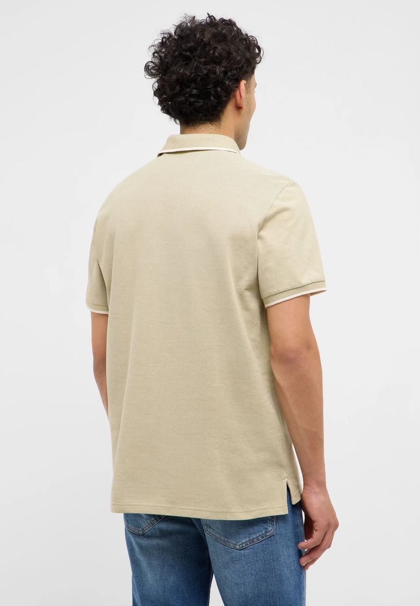 Klassisches Piqué-Poloshirt mit Kontraststreifen