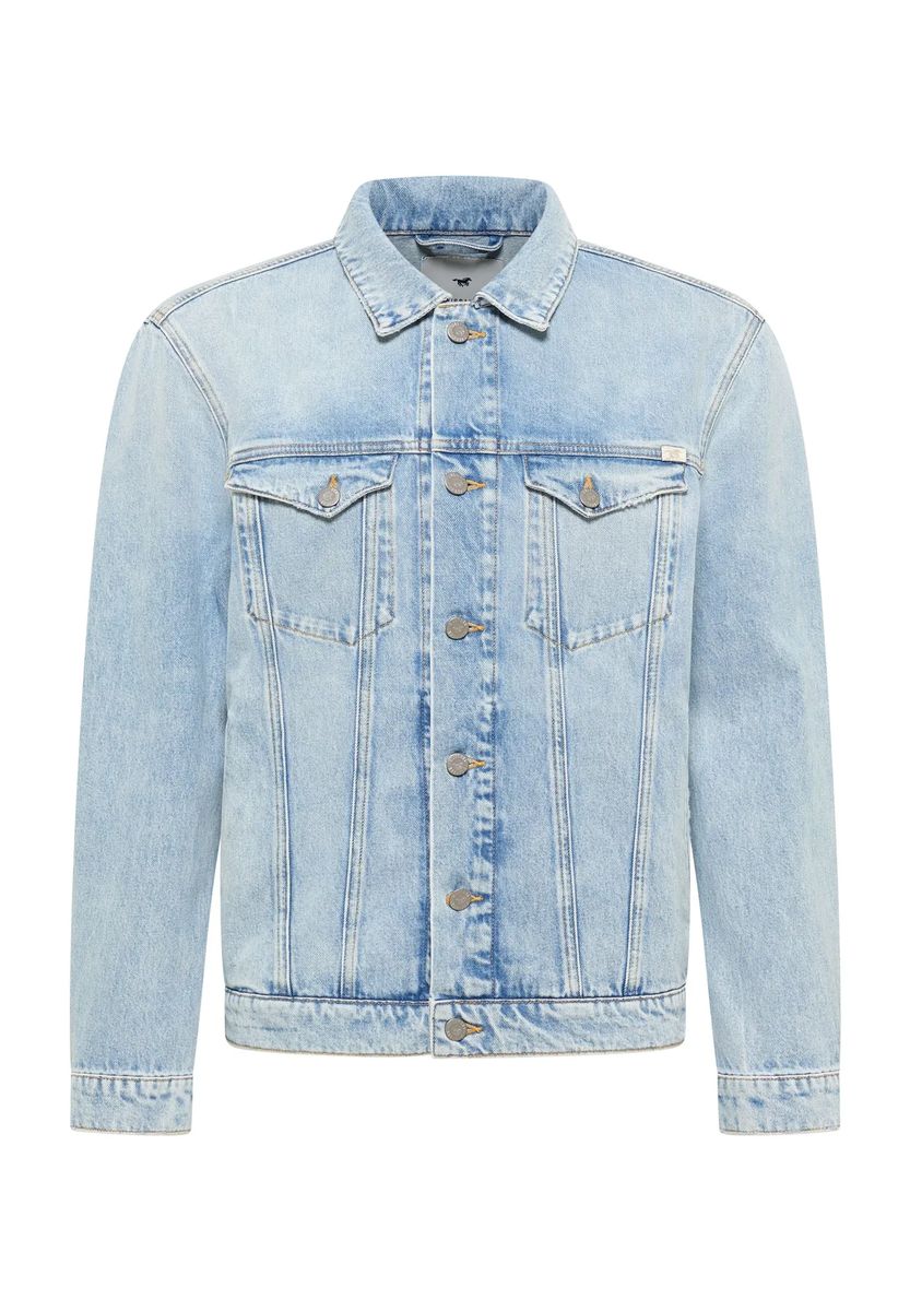Klassische Jeansjacke im Geraden Schnitt