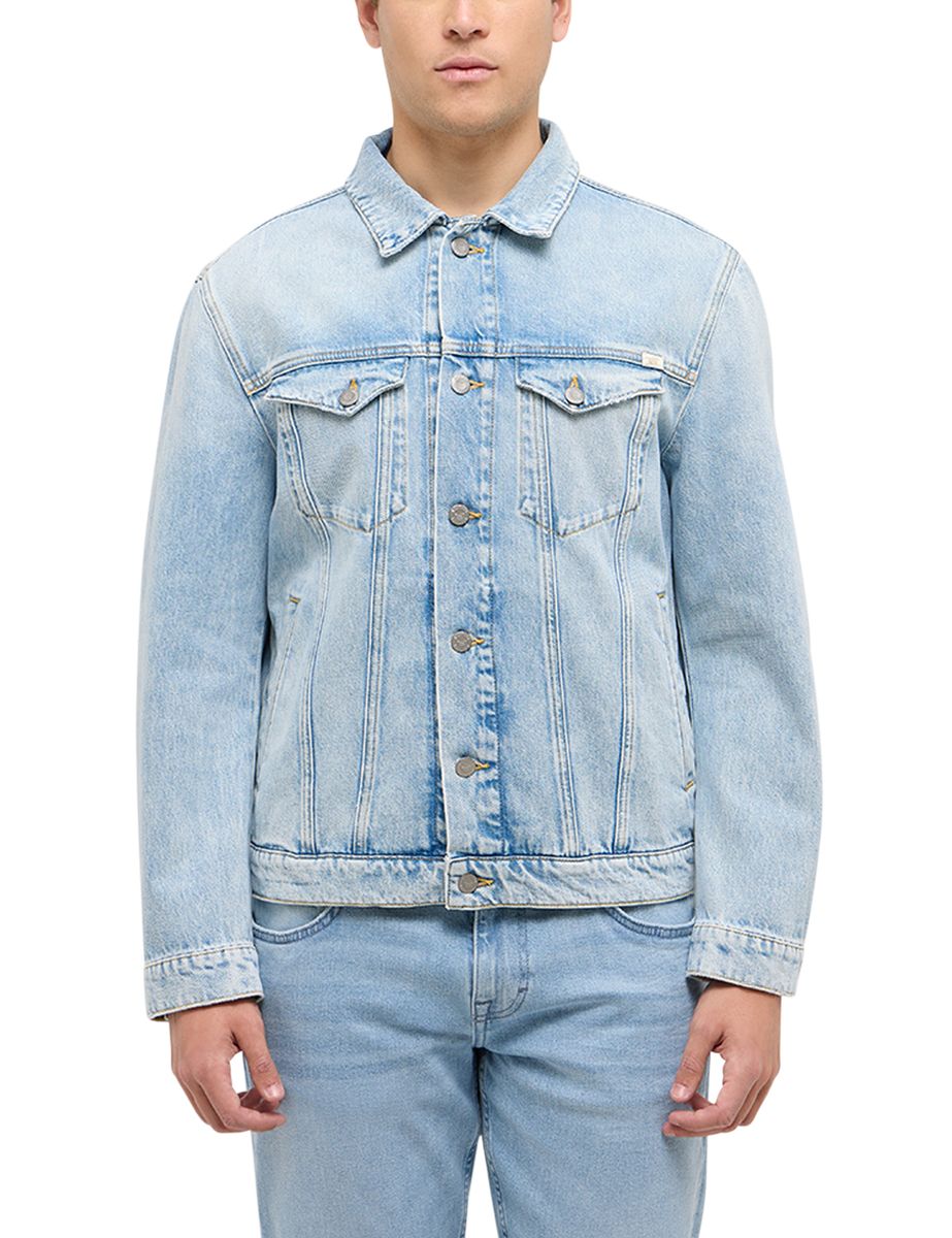 Klassische Jeansjacke im Geraden Schnitt
