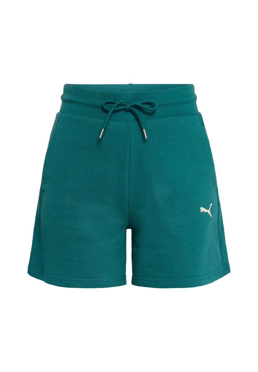 Hochgeschnittene Sweat-Shorts mit Tunnelzug