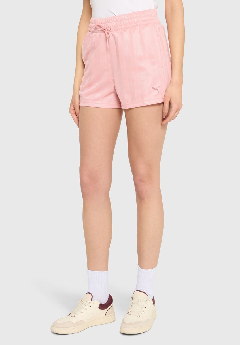 Sportliche Streifenshorts mit Kordelzug