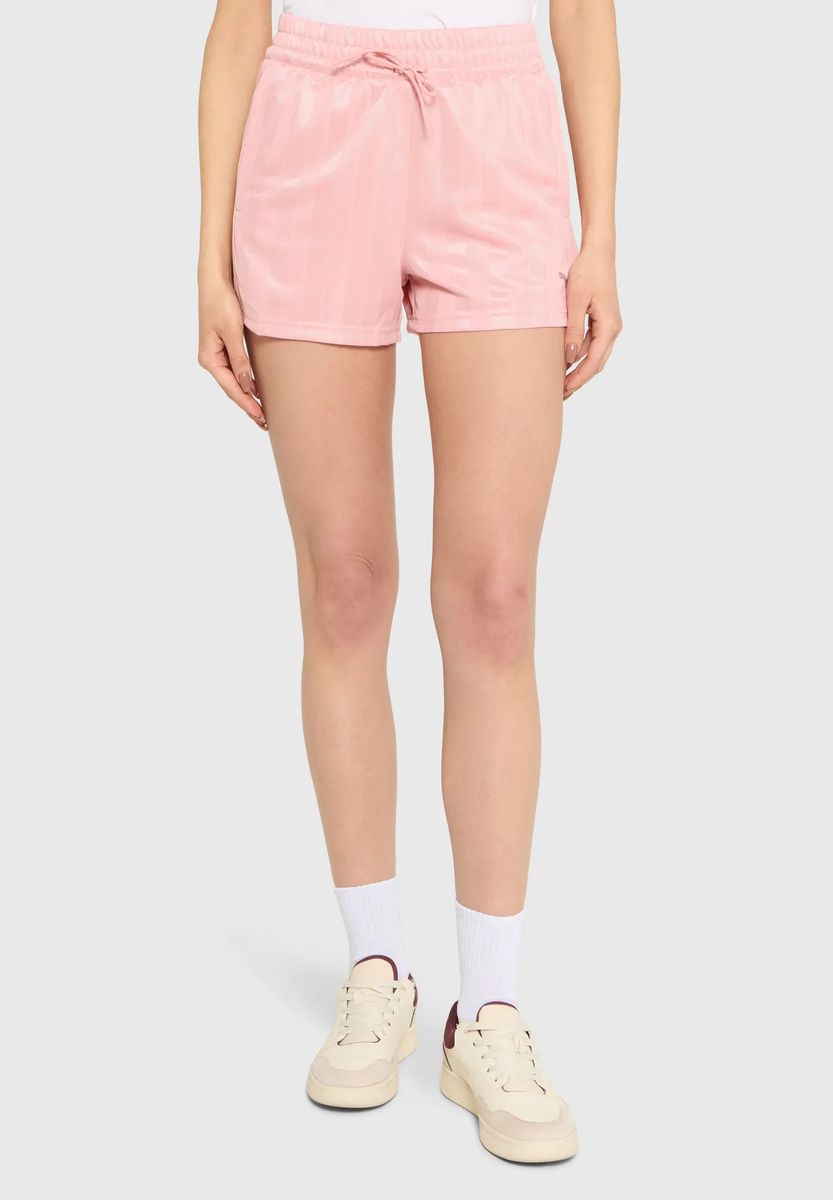 Sportliche Streifenshorts mit Kordelzug