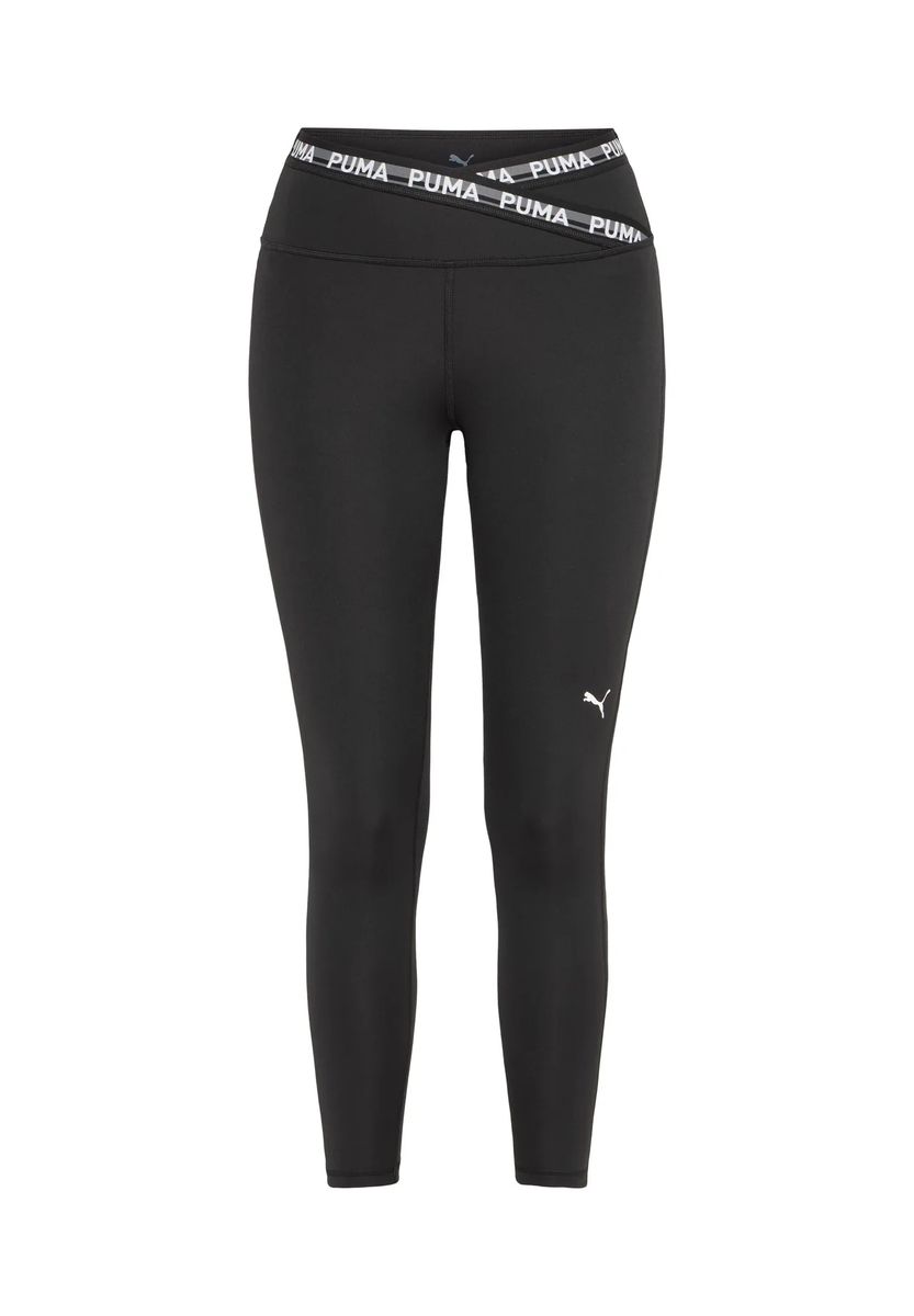High-Waist-Leggings mit Logo-Überkreuzbund