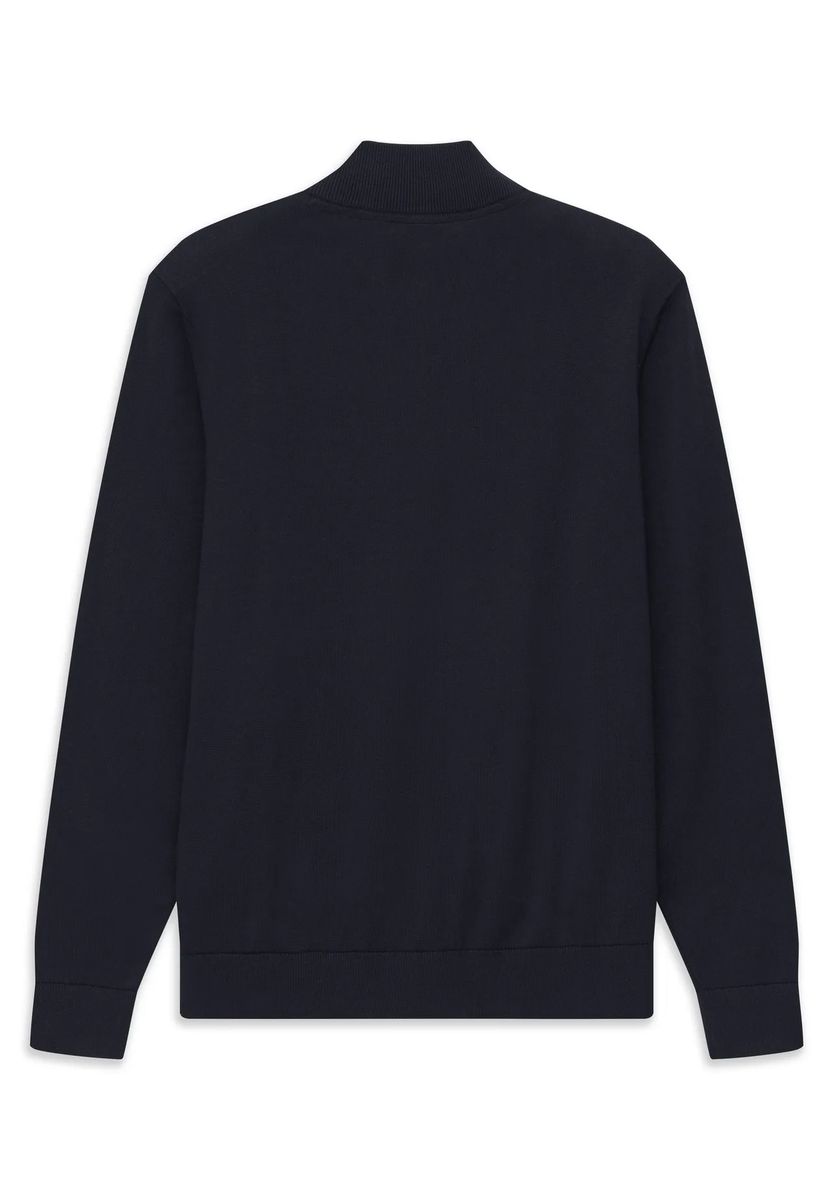 Klassischer Full-Zip-Cardigan mit Stehkragen