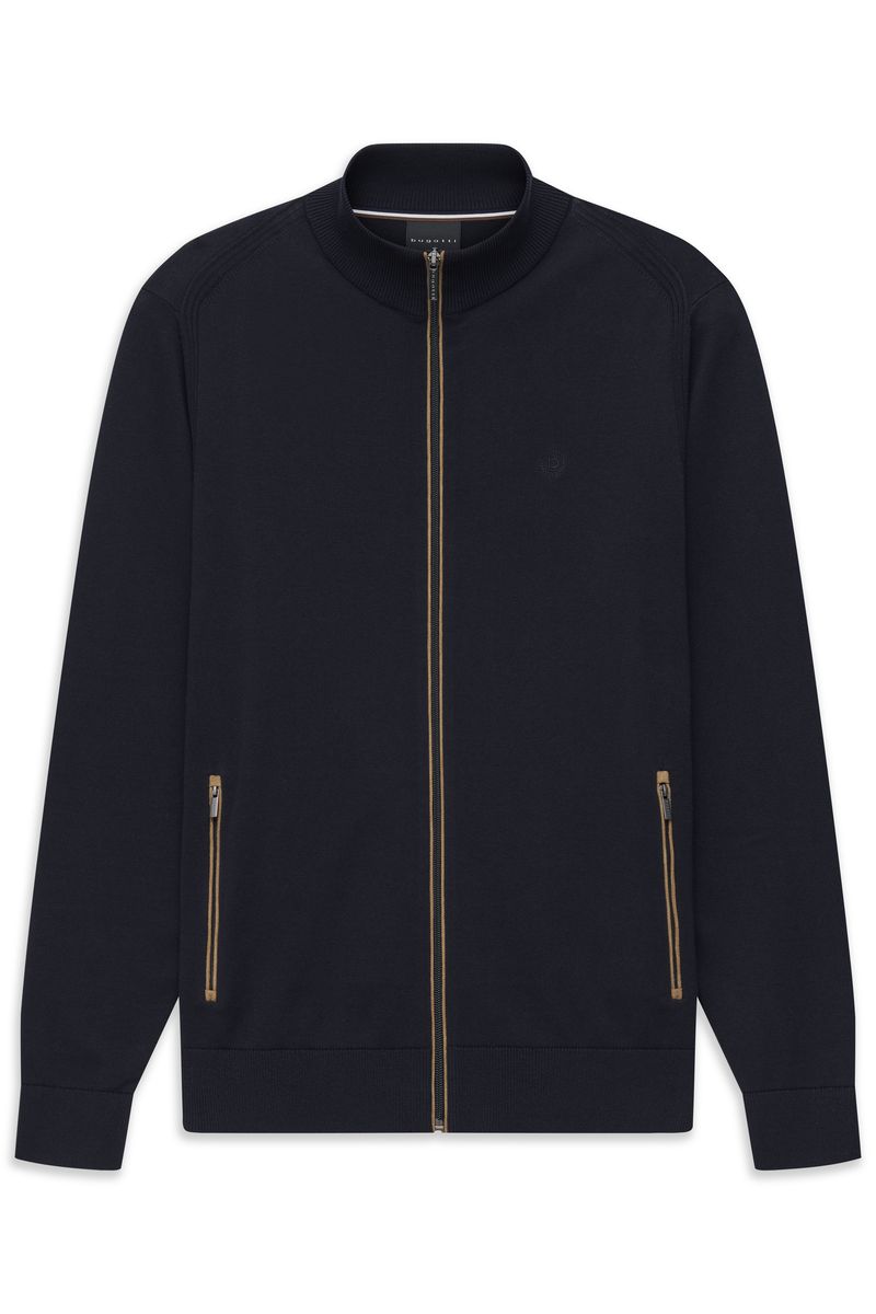 Baumwoll-Strickjacke mit Reißverschlusstaschen