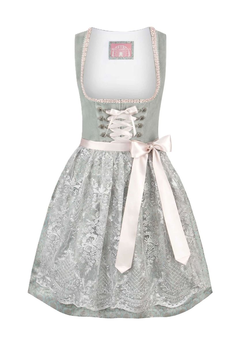 Elegantes Dirndl-Kleid aus Samt und Spitze