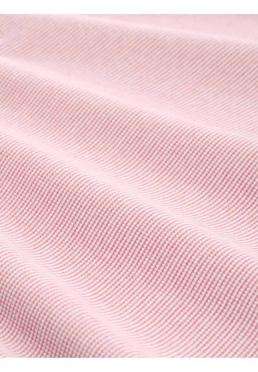 Gestreiftes Henley-Shirt mit Turn-Up-Ärmeln